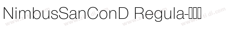 NimbusSanConD Regula字体转换